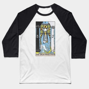 High Priestess Tarot Baseball T-Shirt